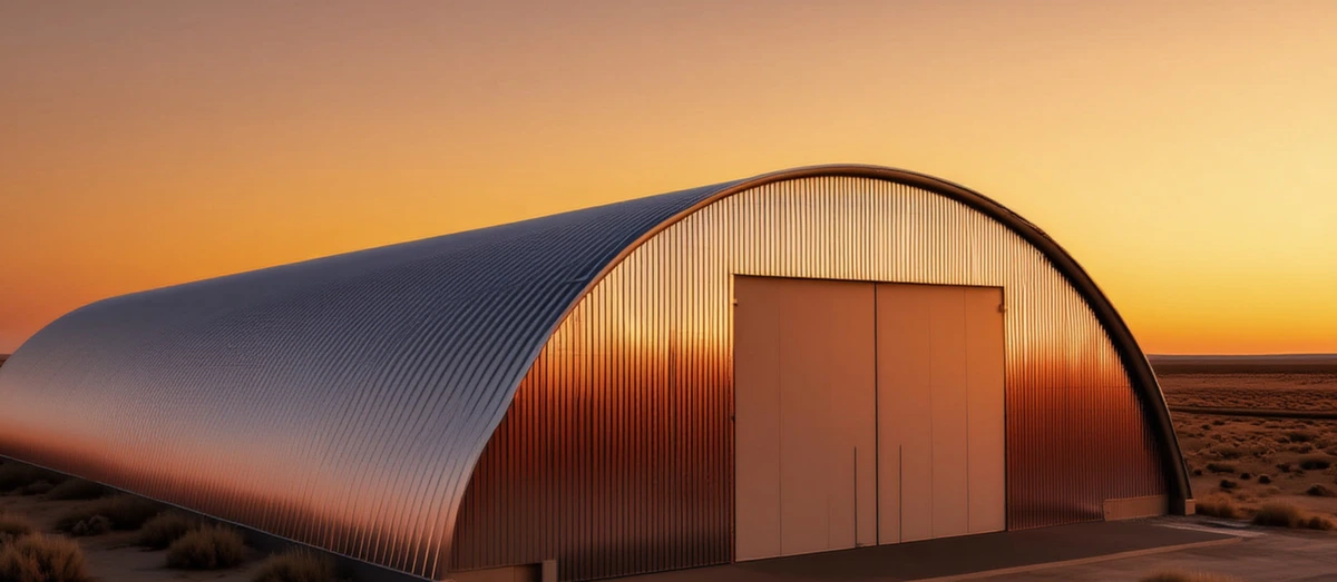 бескаркасный ангар